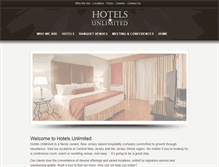 Tablet Screenshot of hotelsunlimited.com